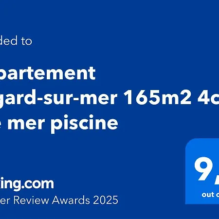 Apartment Regard-sur-mer 165m2 4ch Vue Piscine